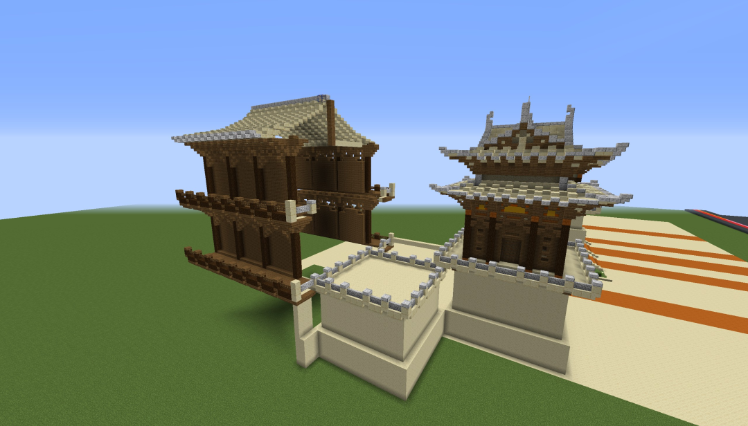 建筑笔记 | 幻想中式楼群 · 玉衡院 – 上海交通大学Minecraft社